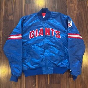 Vintage Starter New York Giants NFL Satin Bomber Jacket